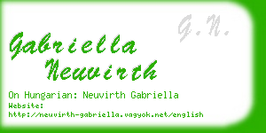 gabriella neuvirth business card